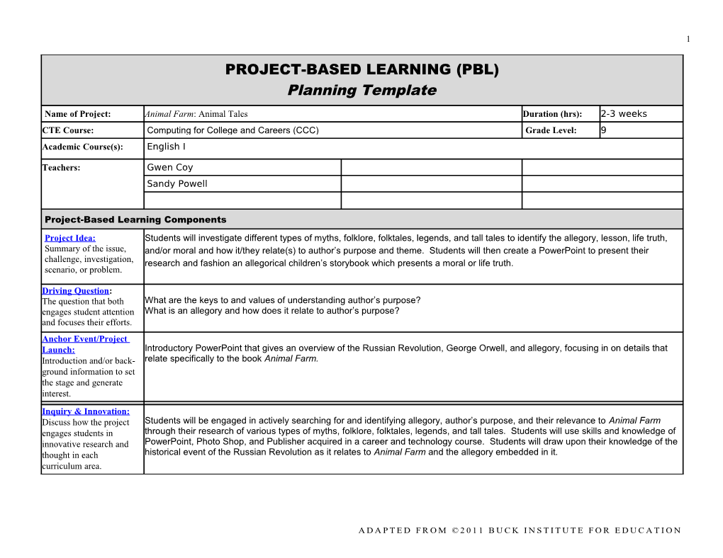 PROJECT OVERVIEW Page 1 s3