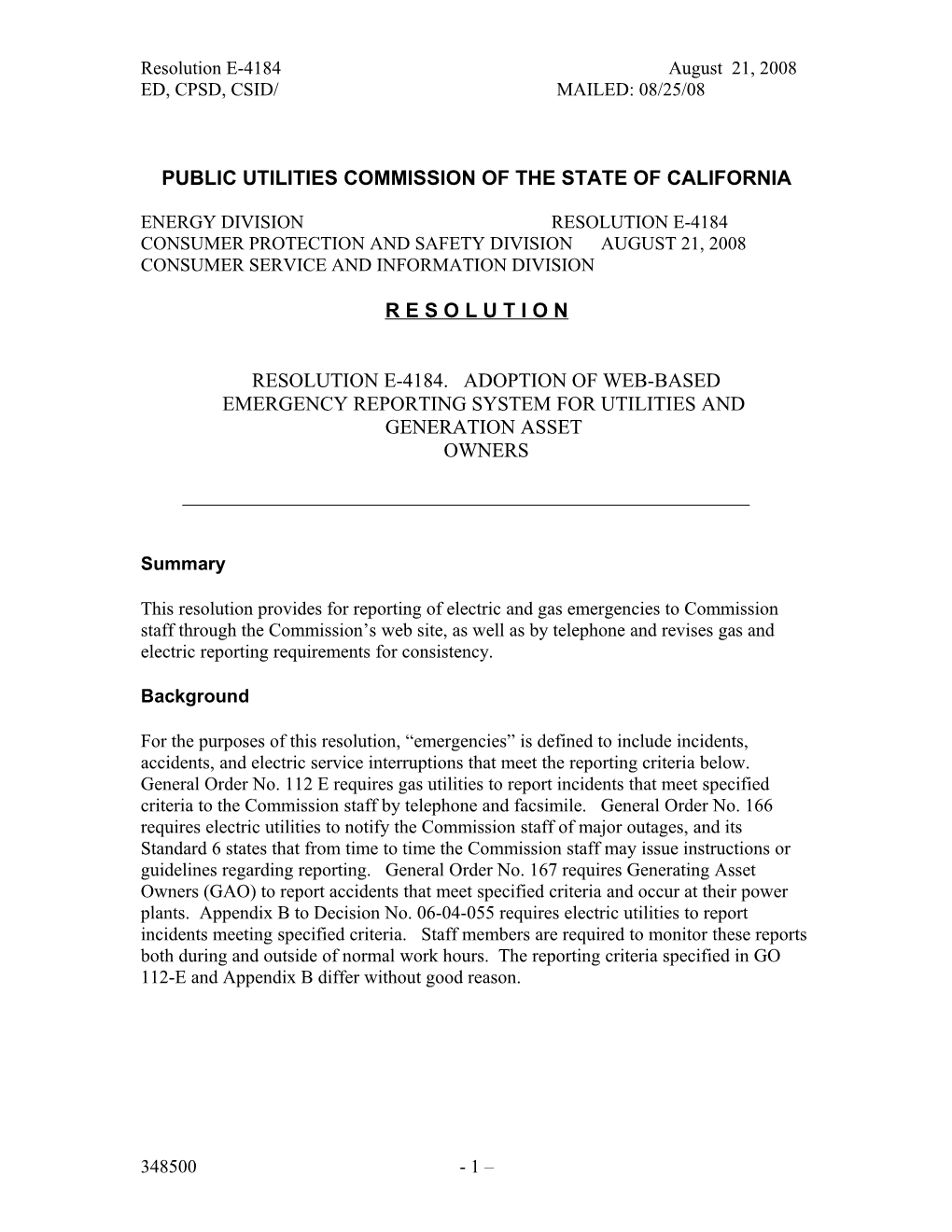 Public Utilities Commission of the State of California s77