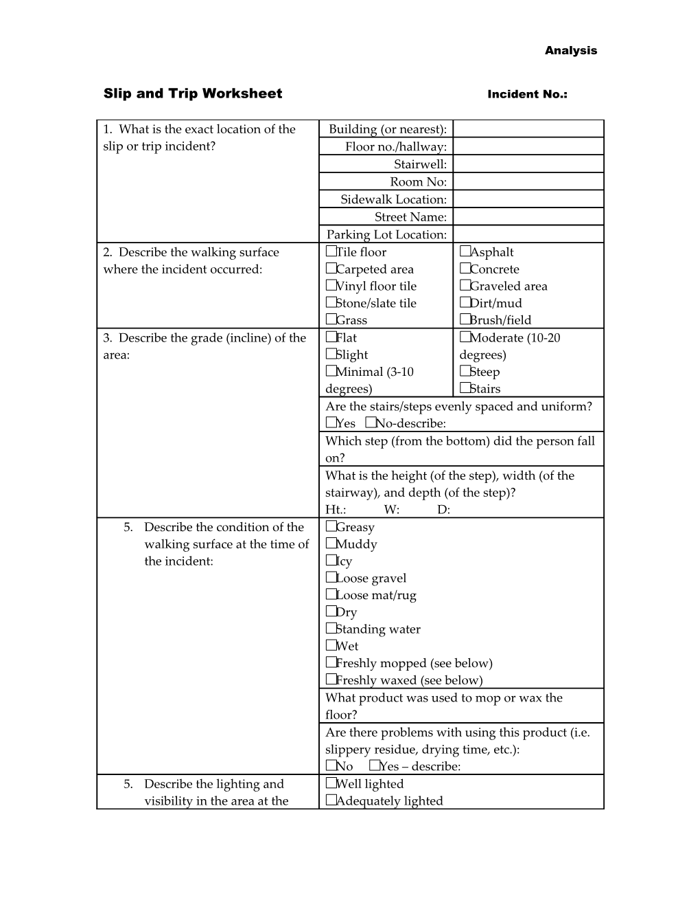 Lifting Strain Worksheet