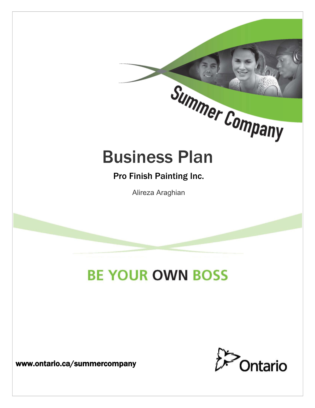 Summer Company Business Plan