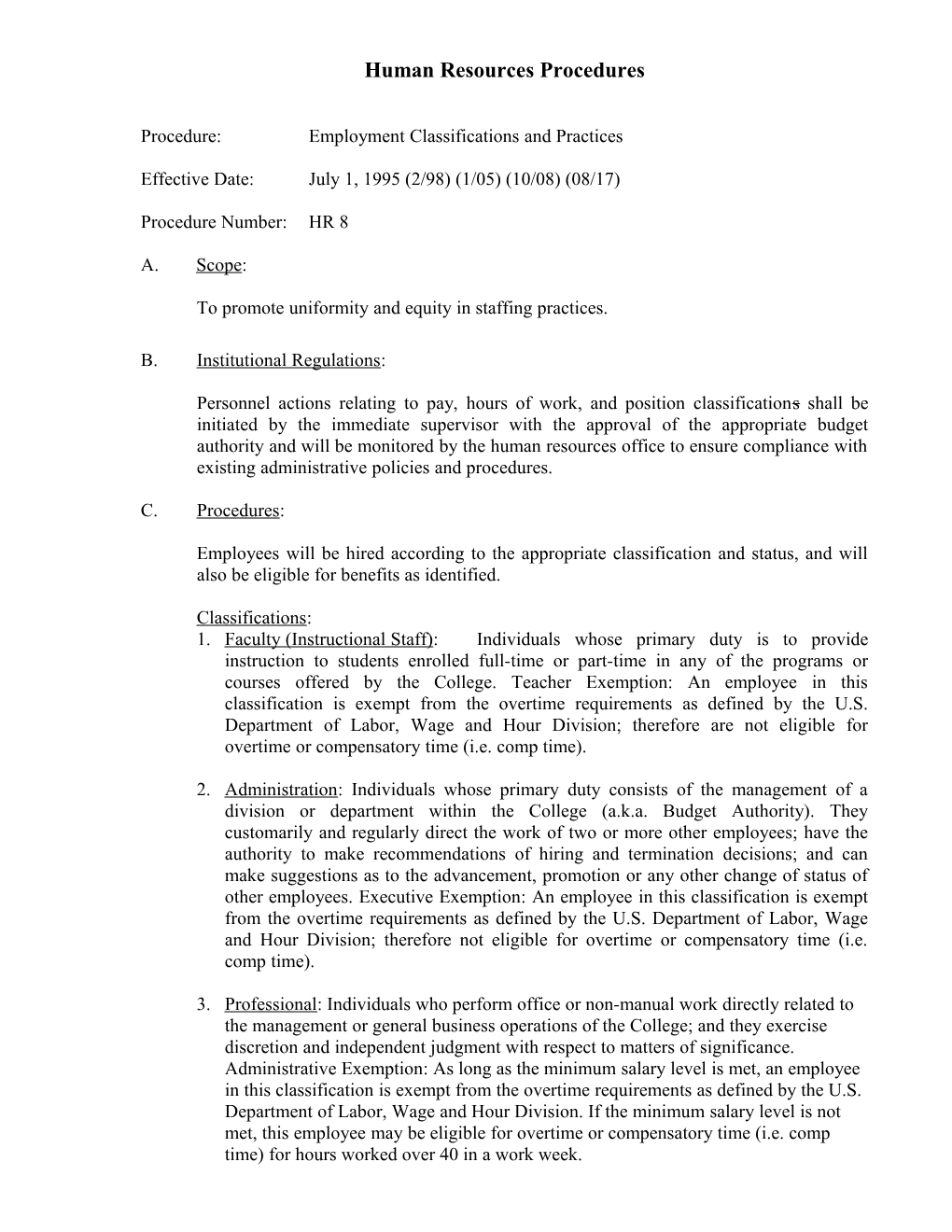 Faculty Minimum Salary