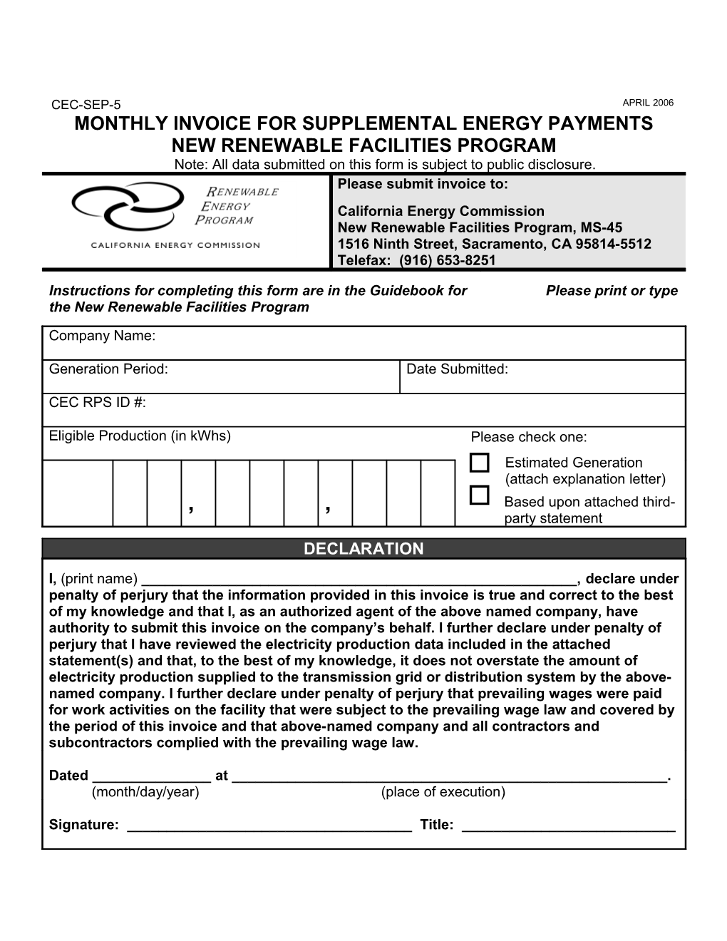 Entities Eligible For Supplemental Energy Payments