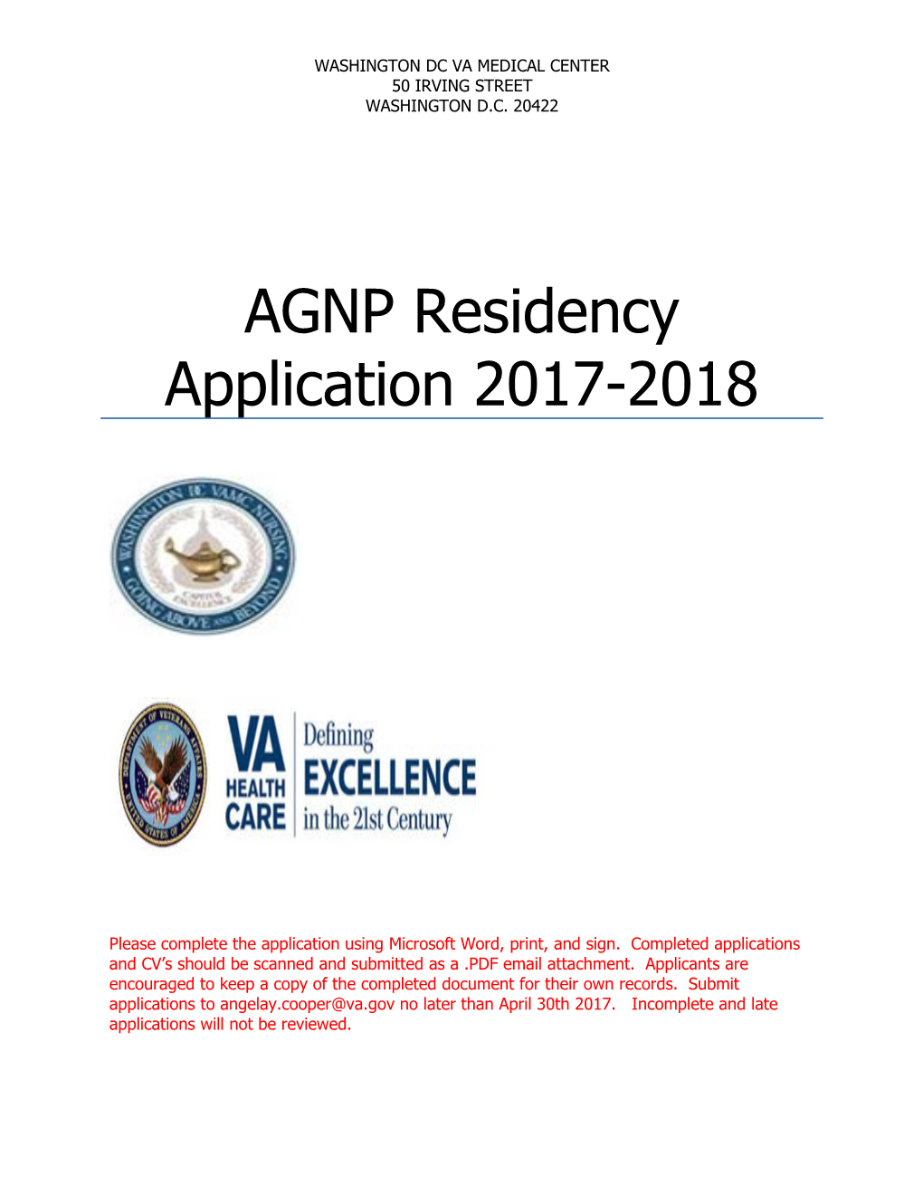 Residency Application Form