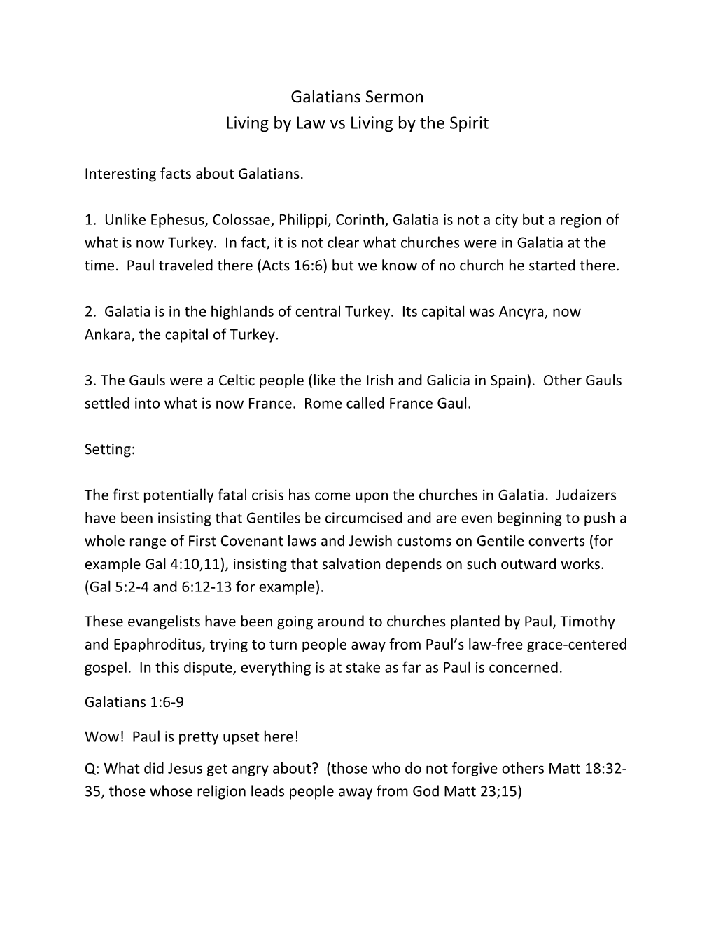 Living by Law Vs Living by the Spirit