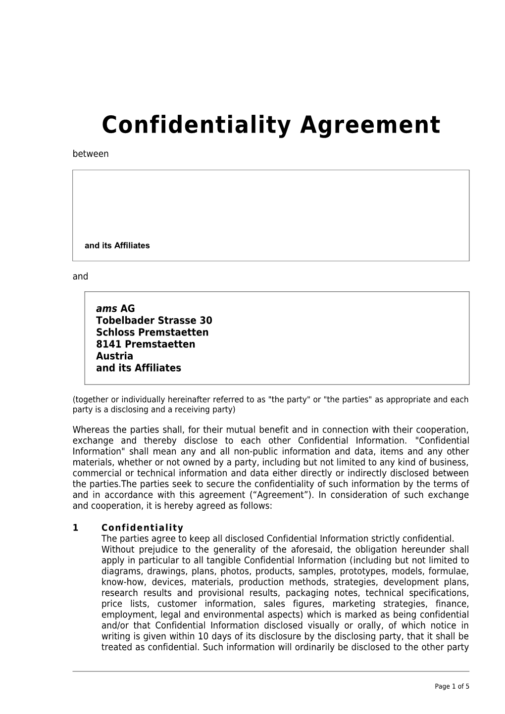 Confidentiality Agreement s10