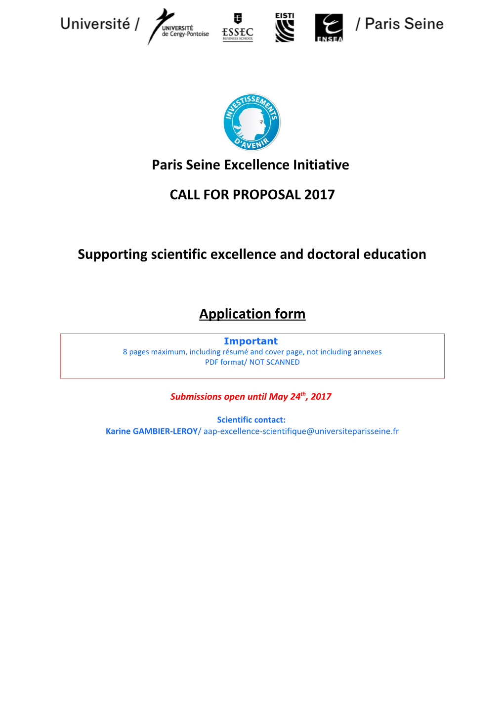 Paris Seine Excellence Initiative