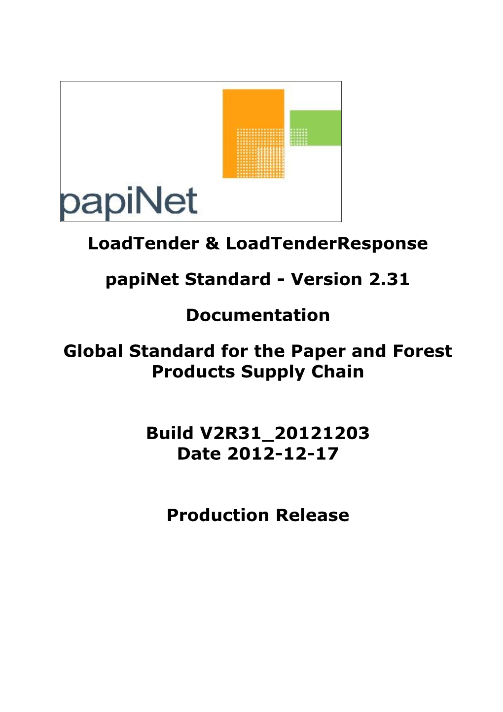 Papinet Standard - Version 2.31