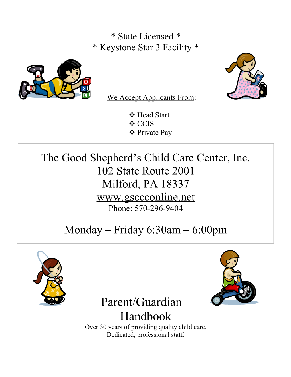 The Good Shepherd S Child Care Center, Inc