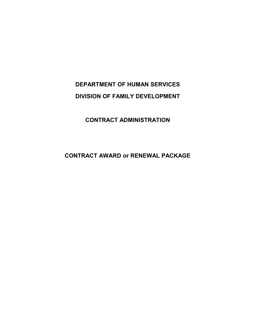 Department of Human Services s24