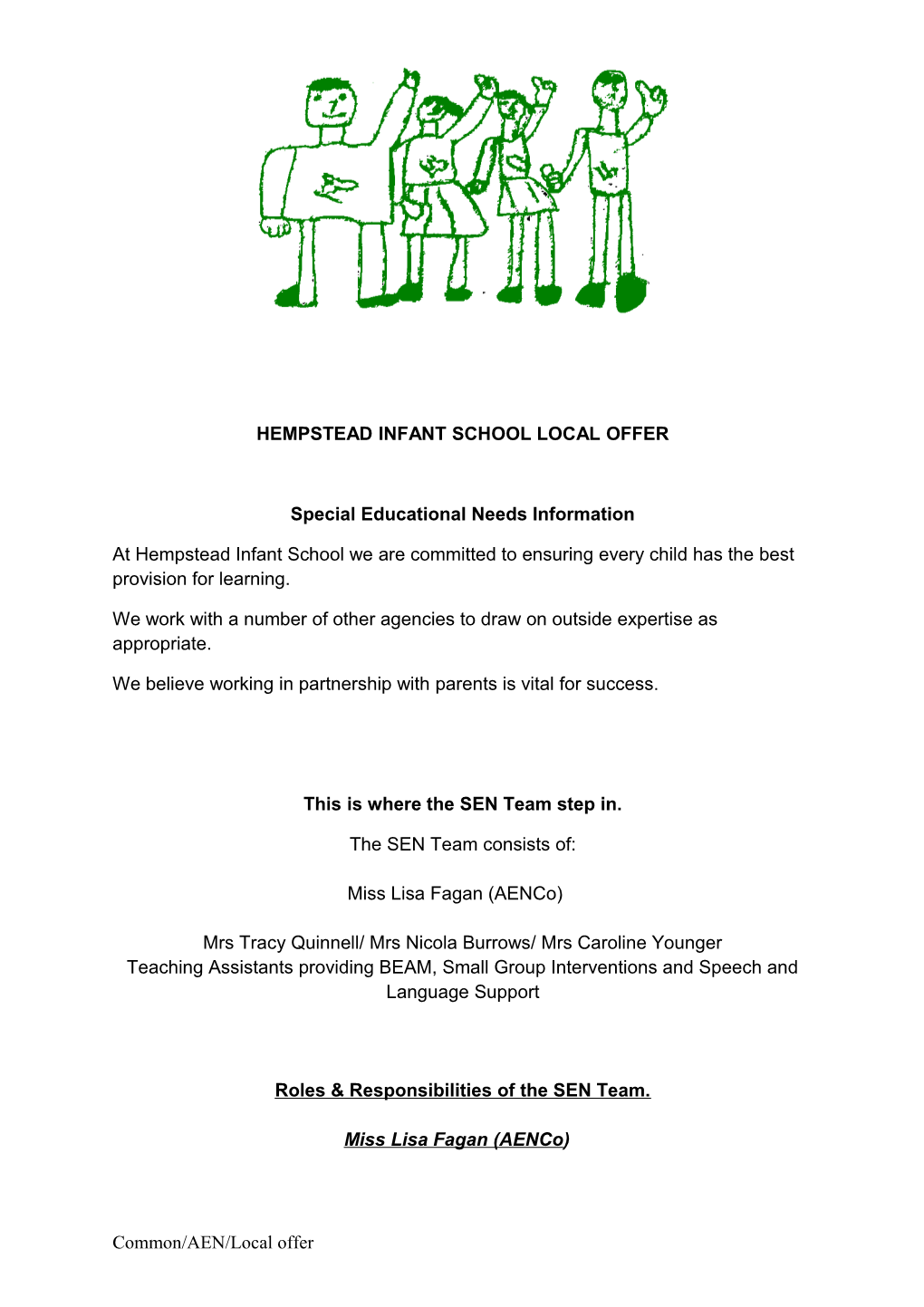 Special Educational Needs Information