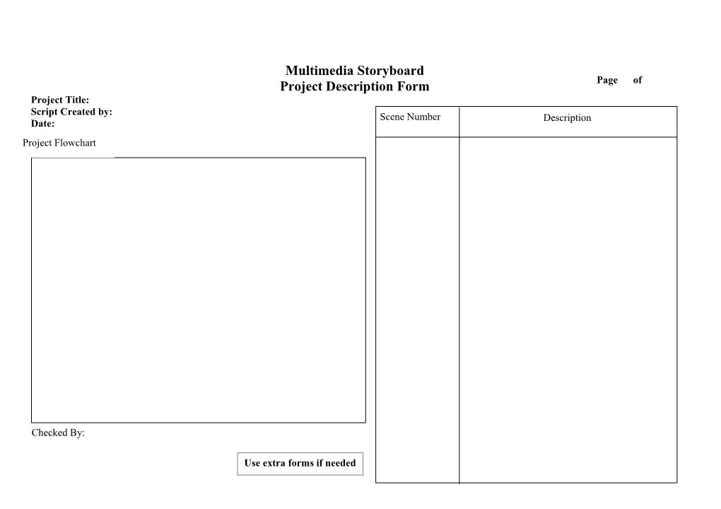 Multimedia Storyboard