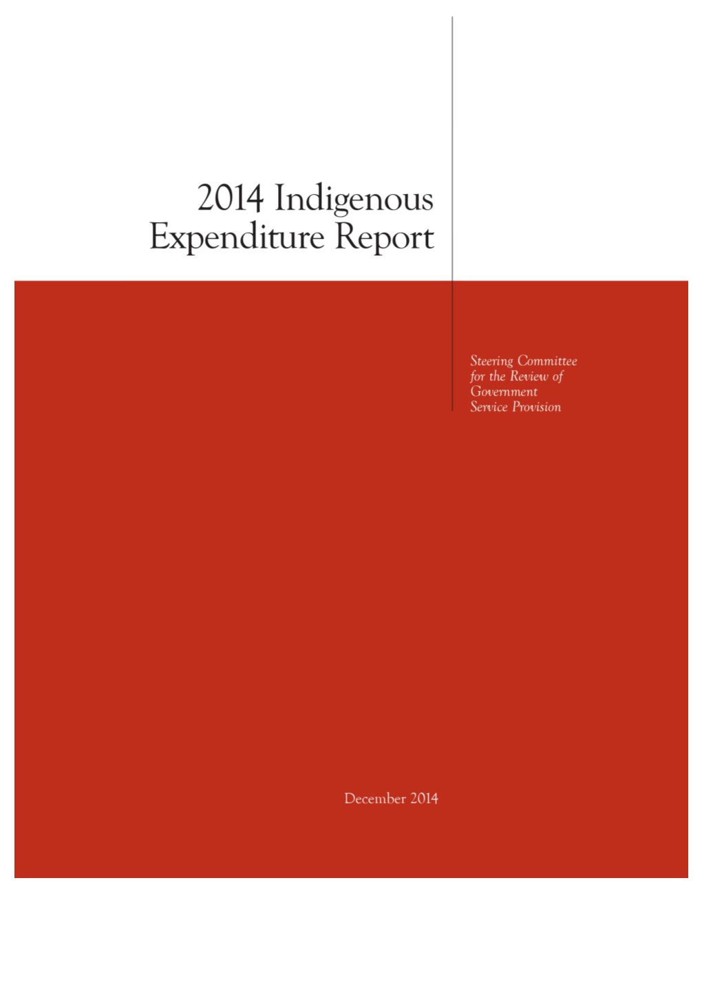 2014 Indigenous Expenditure Report 2014