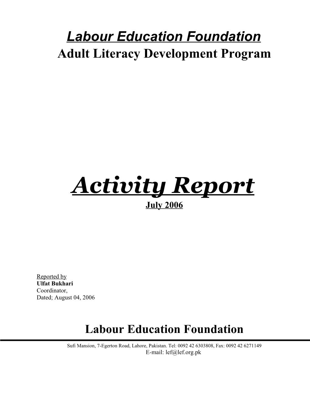 Labour Education Foundation