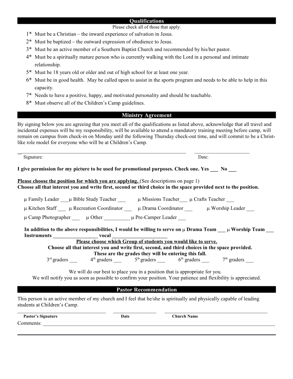 Adult Registration & Medical Release Form