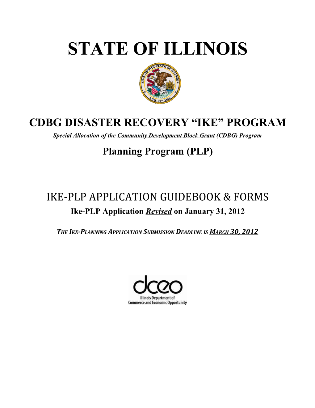 Cdbg Disaster Recovery Ike Program