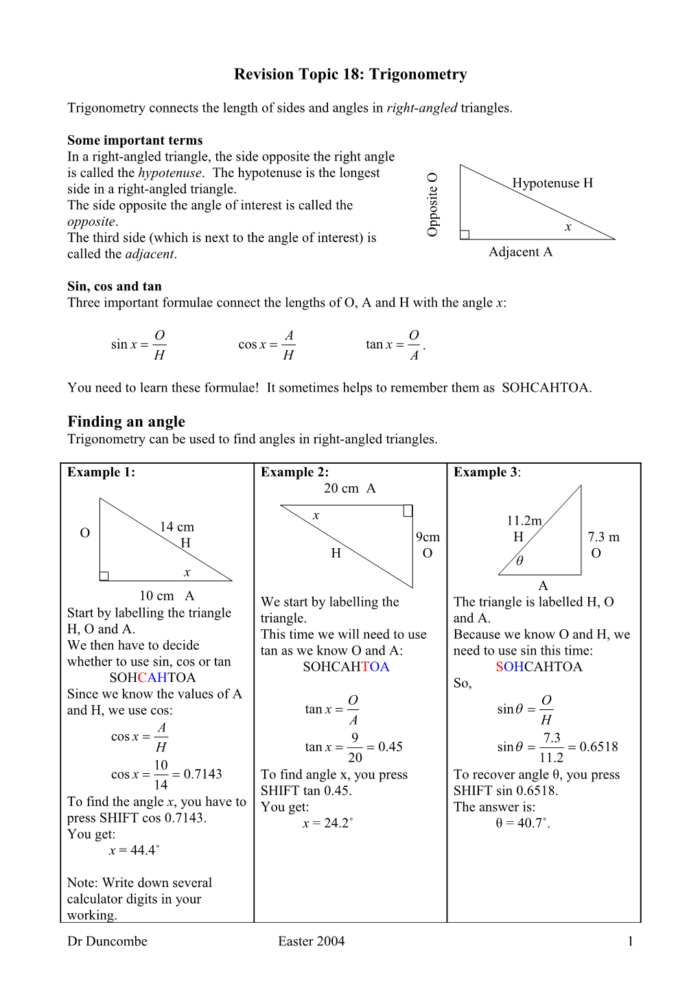 Revision Topic 6: Ratio s2