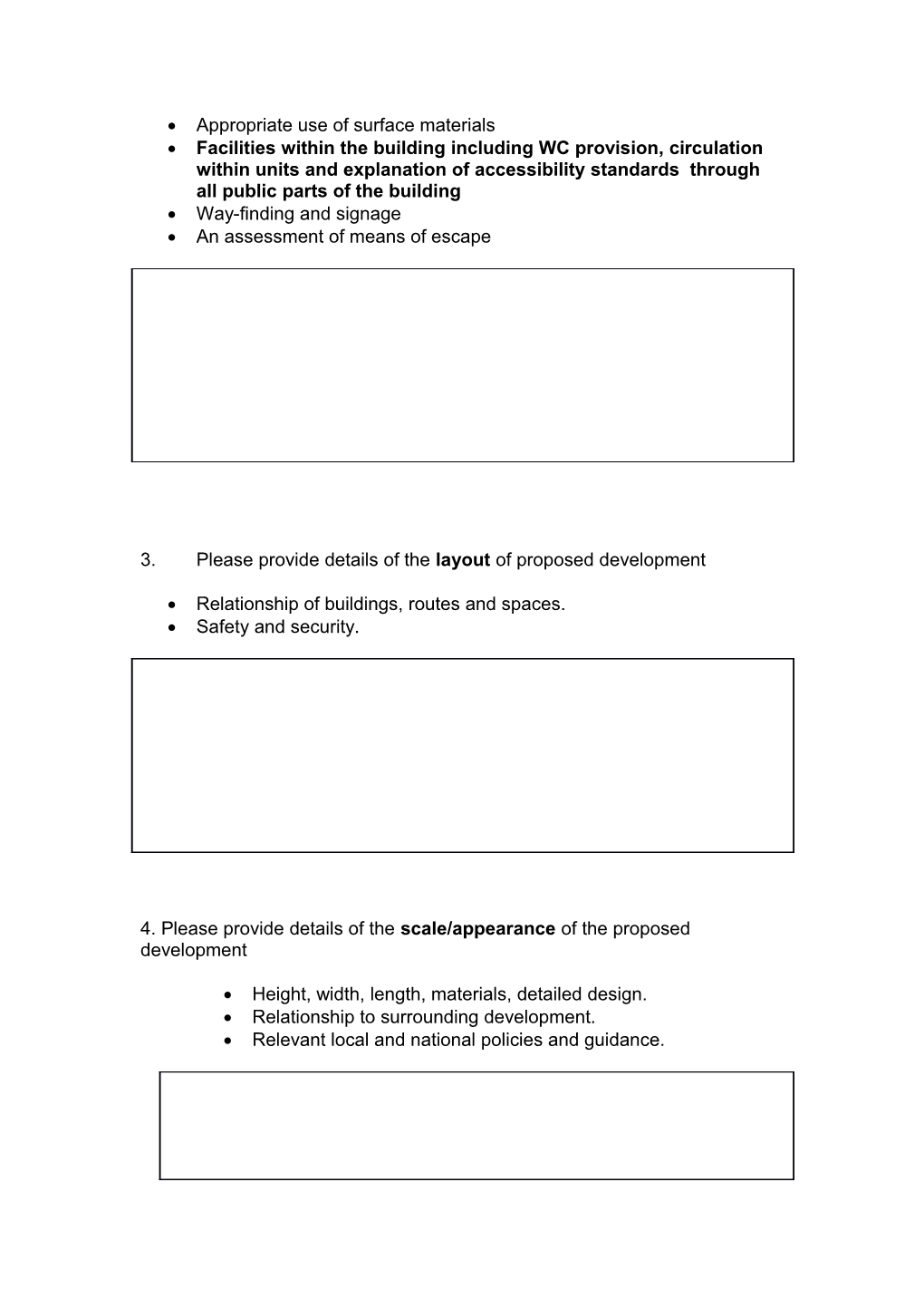 Design and Access Statement Template