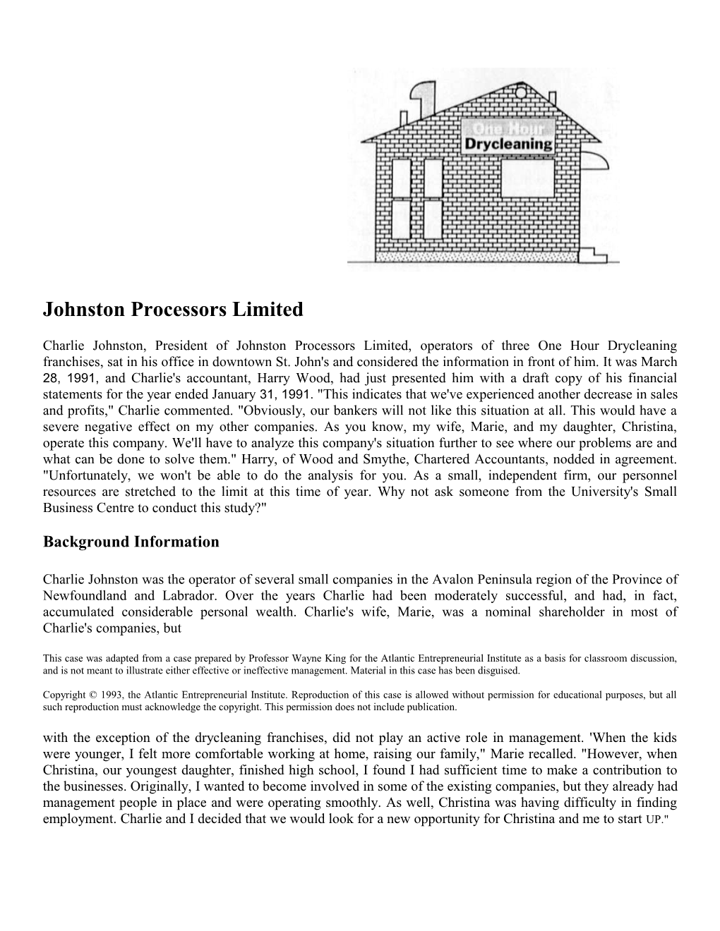 Johnston Processors Limited