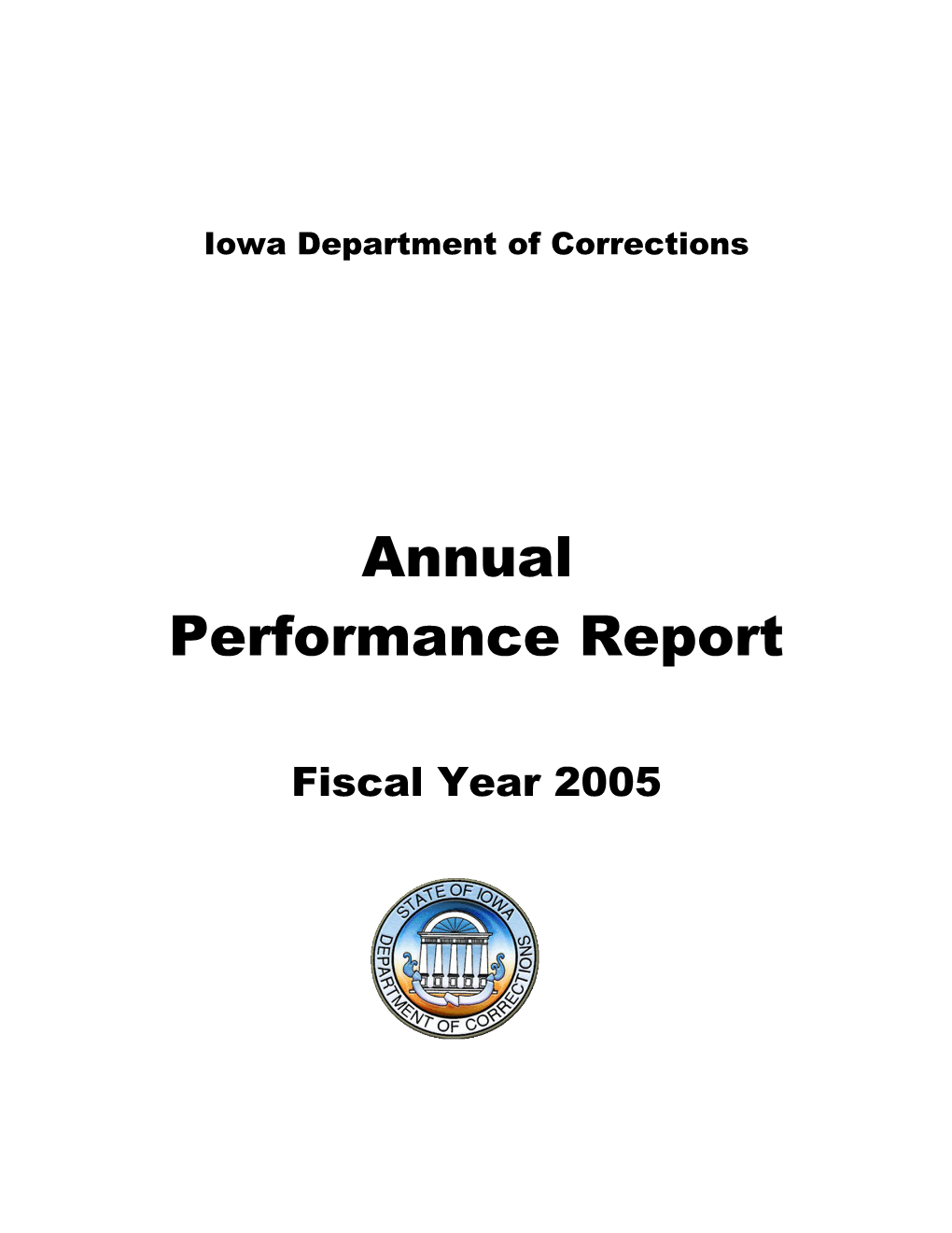 Iowa Department Of Corrections