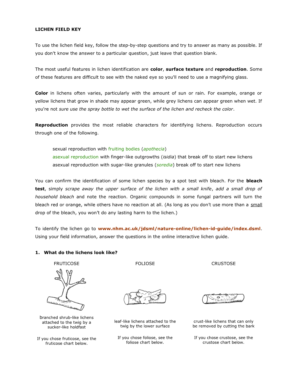 Biosphere Data Collection Protocols