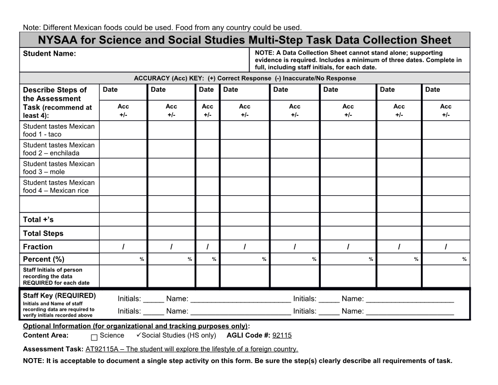 Optional Information (For Organizational and Tracking Purposes Only)