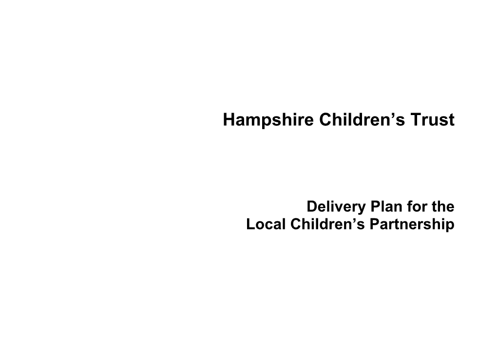 Hampshire Children S Trust