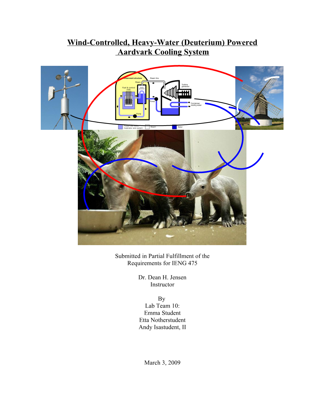 Heavy-Water (Deuterium)/Wind-Powered Aardvark Cooling System