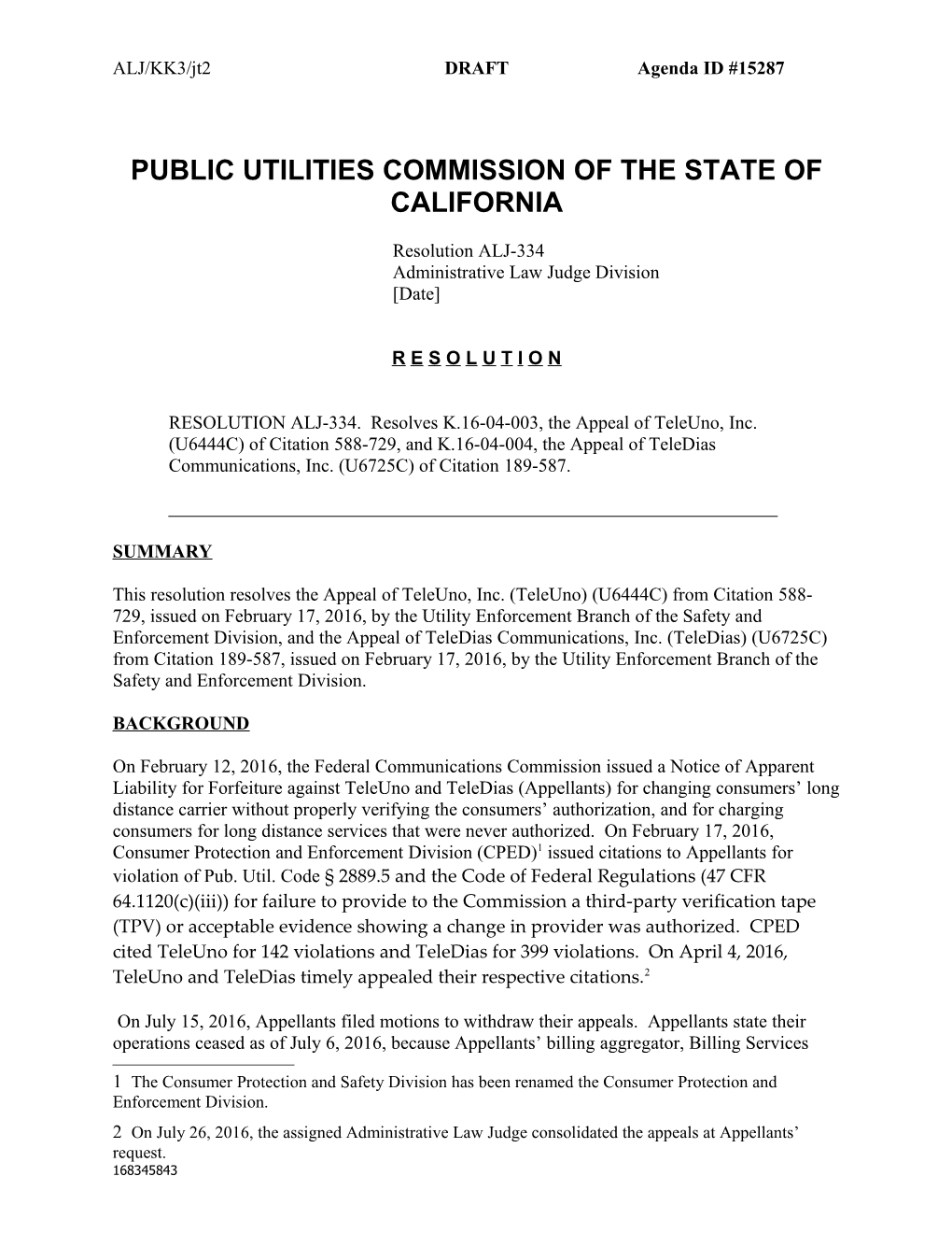Public Utilities Commission of the State of California s56