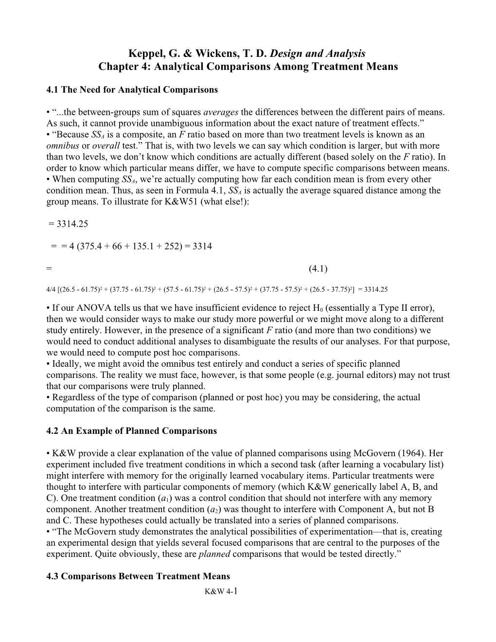 Keppel, G. & Wickens, T. D. Design and Analysis