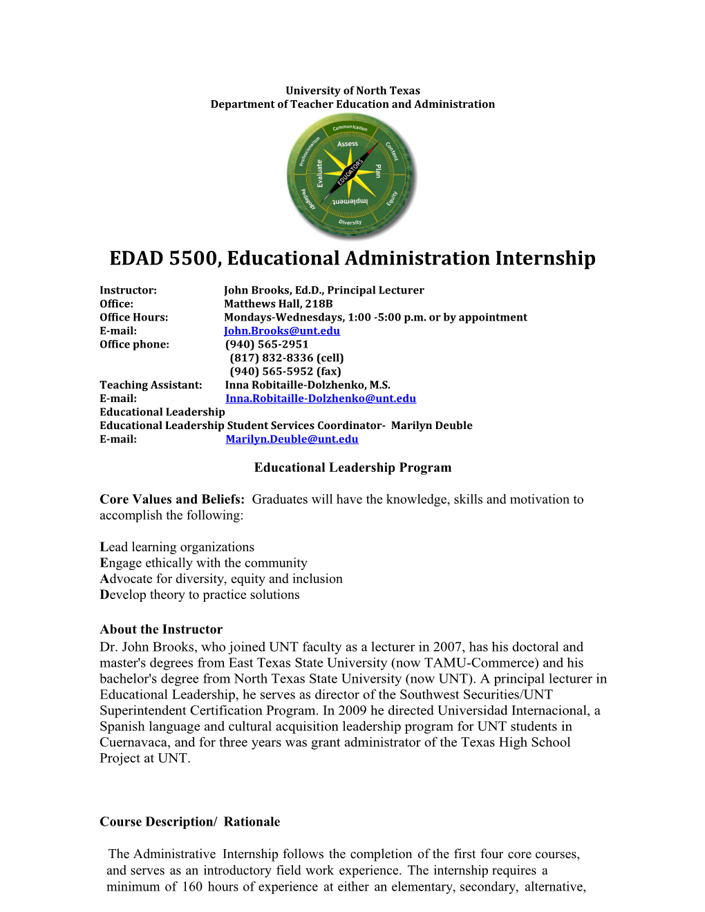 Department of Teacher Education and Administration s1