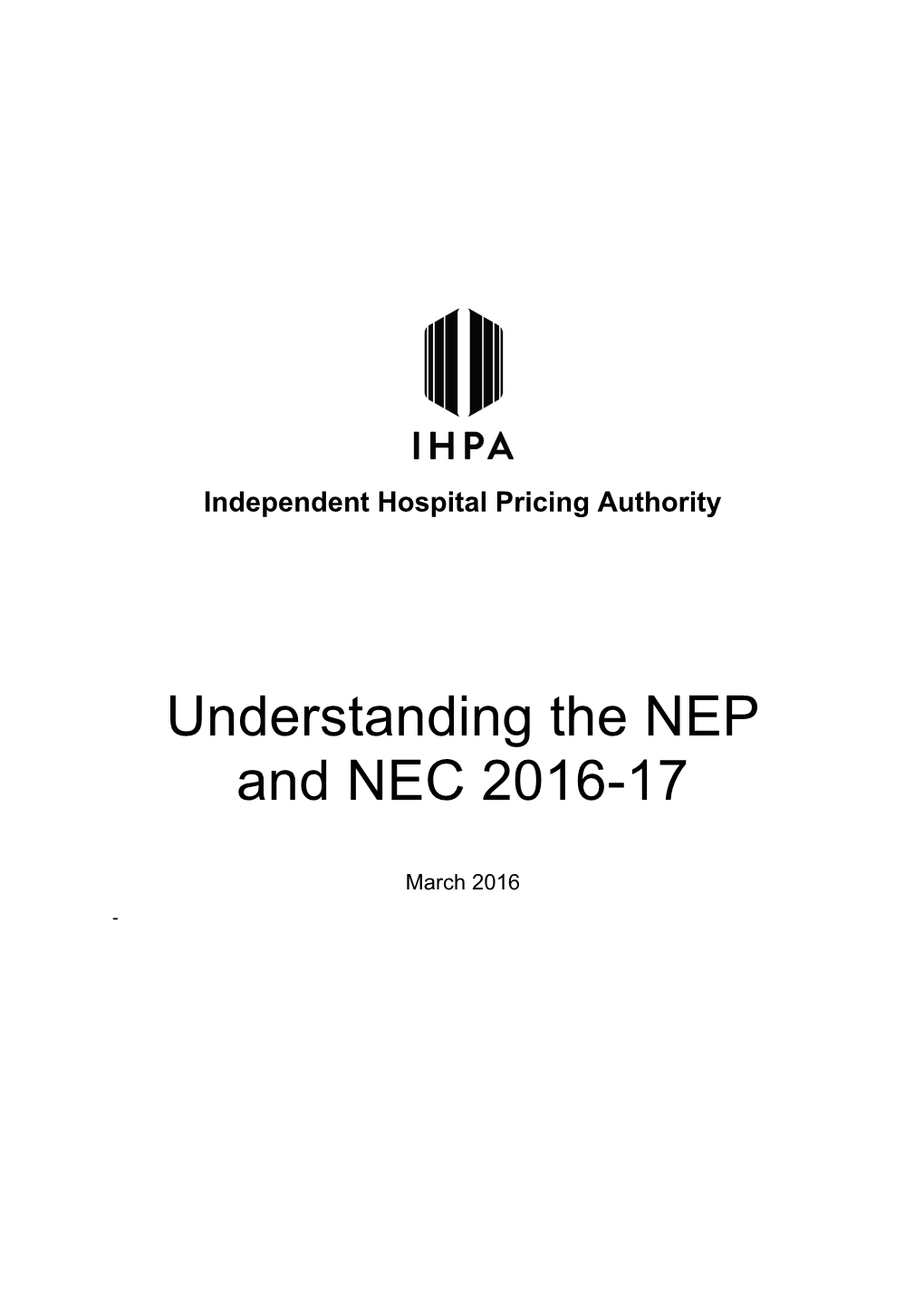 Understanding the NEP and NEC 2016-17