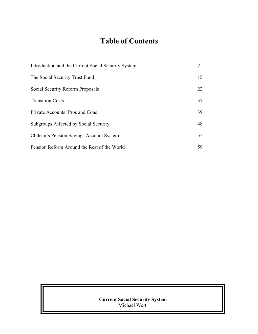 Table of Contents s234