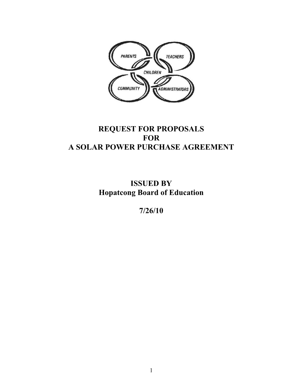 A Solar Power Purchase Agreement