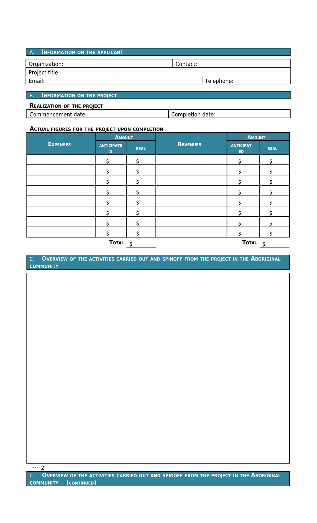 Rapport De Reddition De Comptes