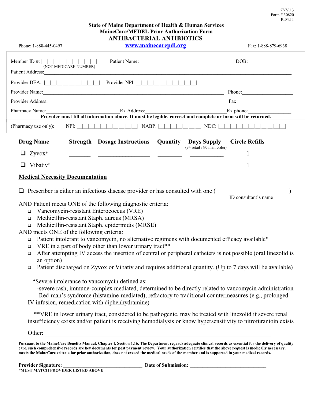 Prior Authorization Form s1