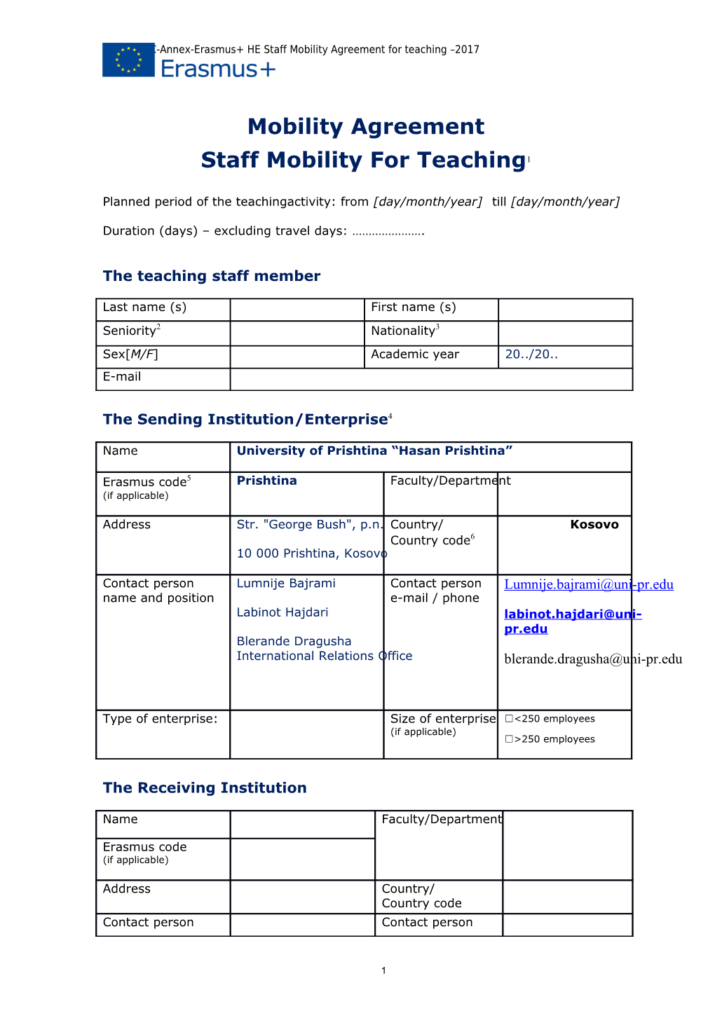 Gfna-II.7-C-Annex-Erasmus+ HE Staff Mobility Agreement for Teaching 2017