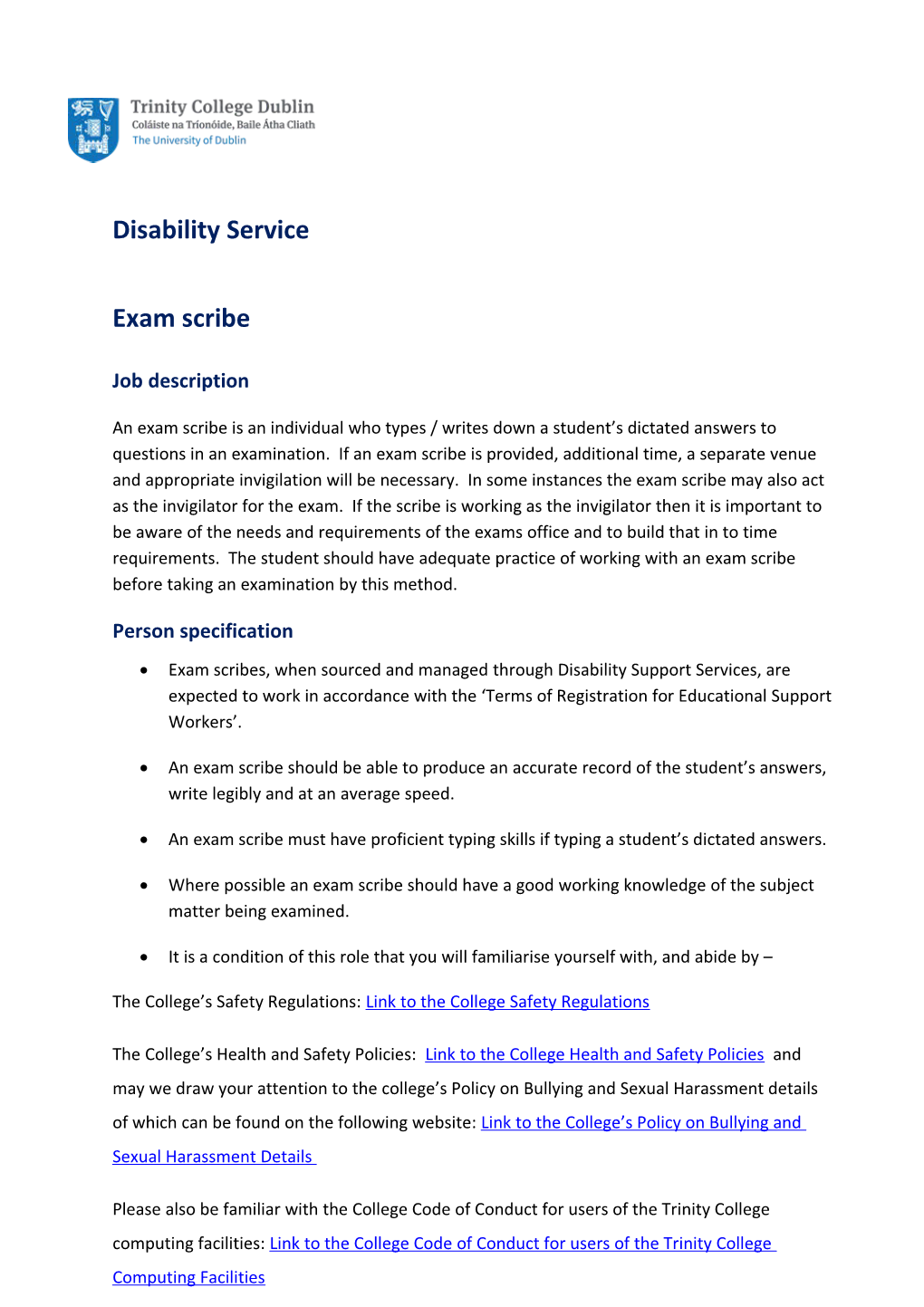 Disability Service