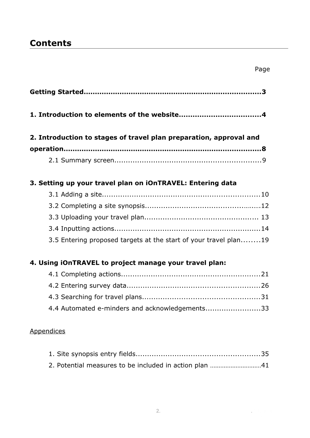 MANUAL for Iontravel