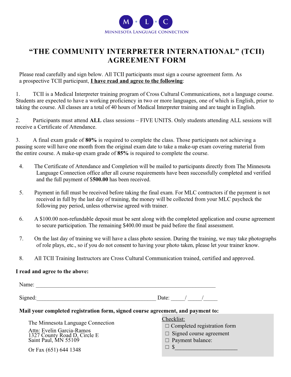 The Community Interpreter International (Tcii)