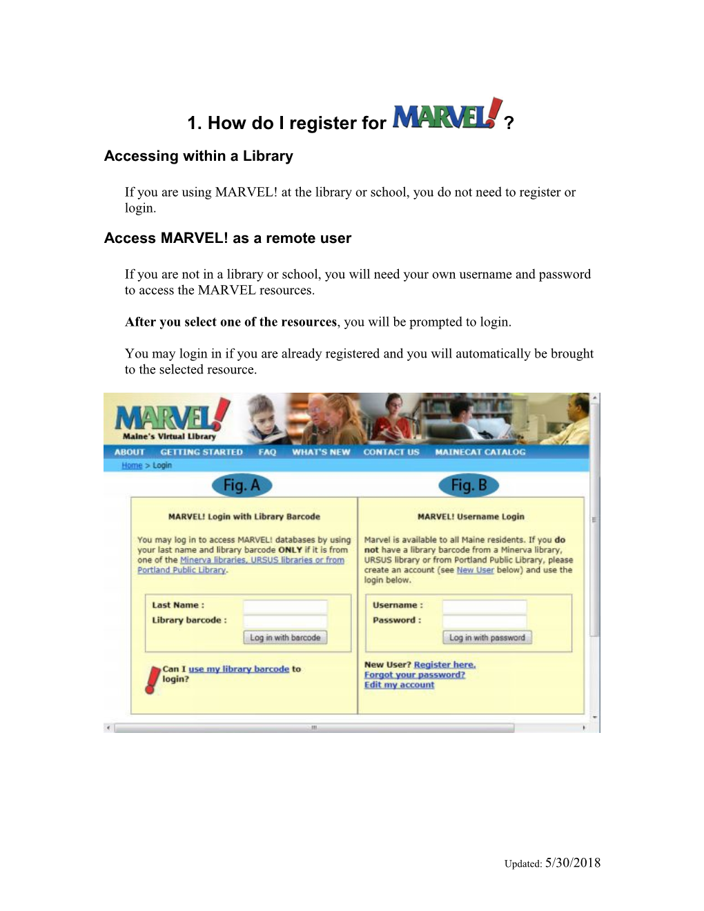 How Do I Register to Use MARVEL