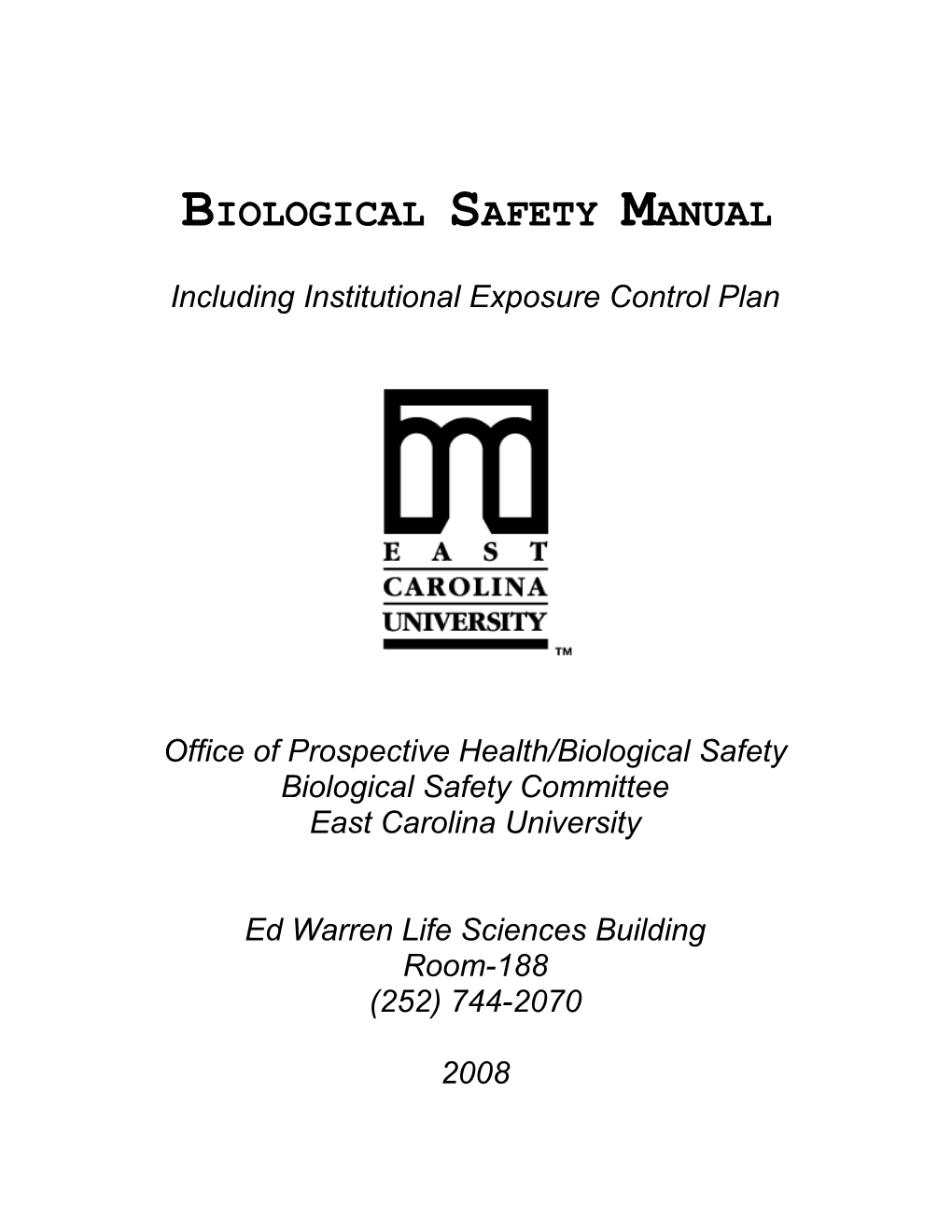 Biological Safety Manual