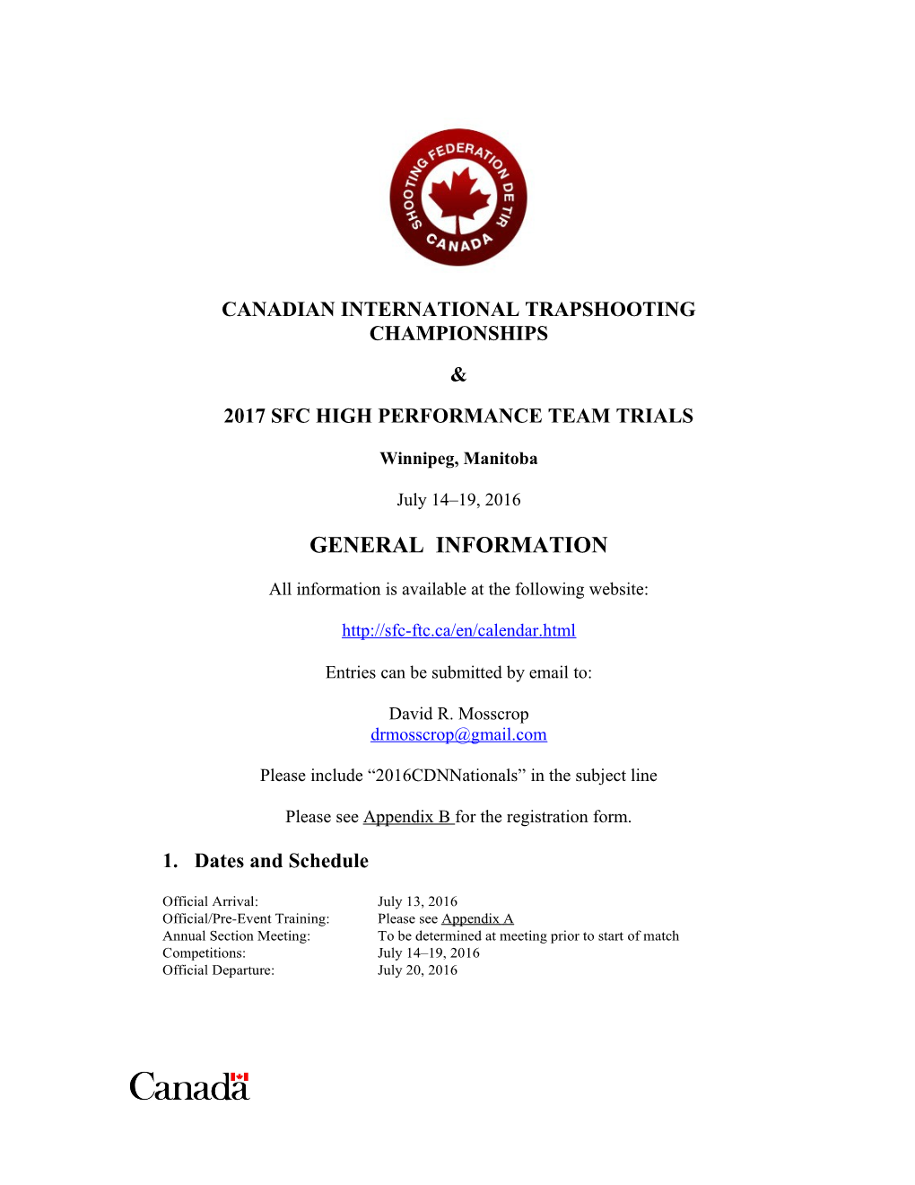 Canadian International Trapshooting Championships