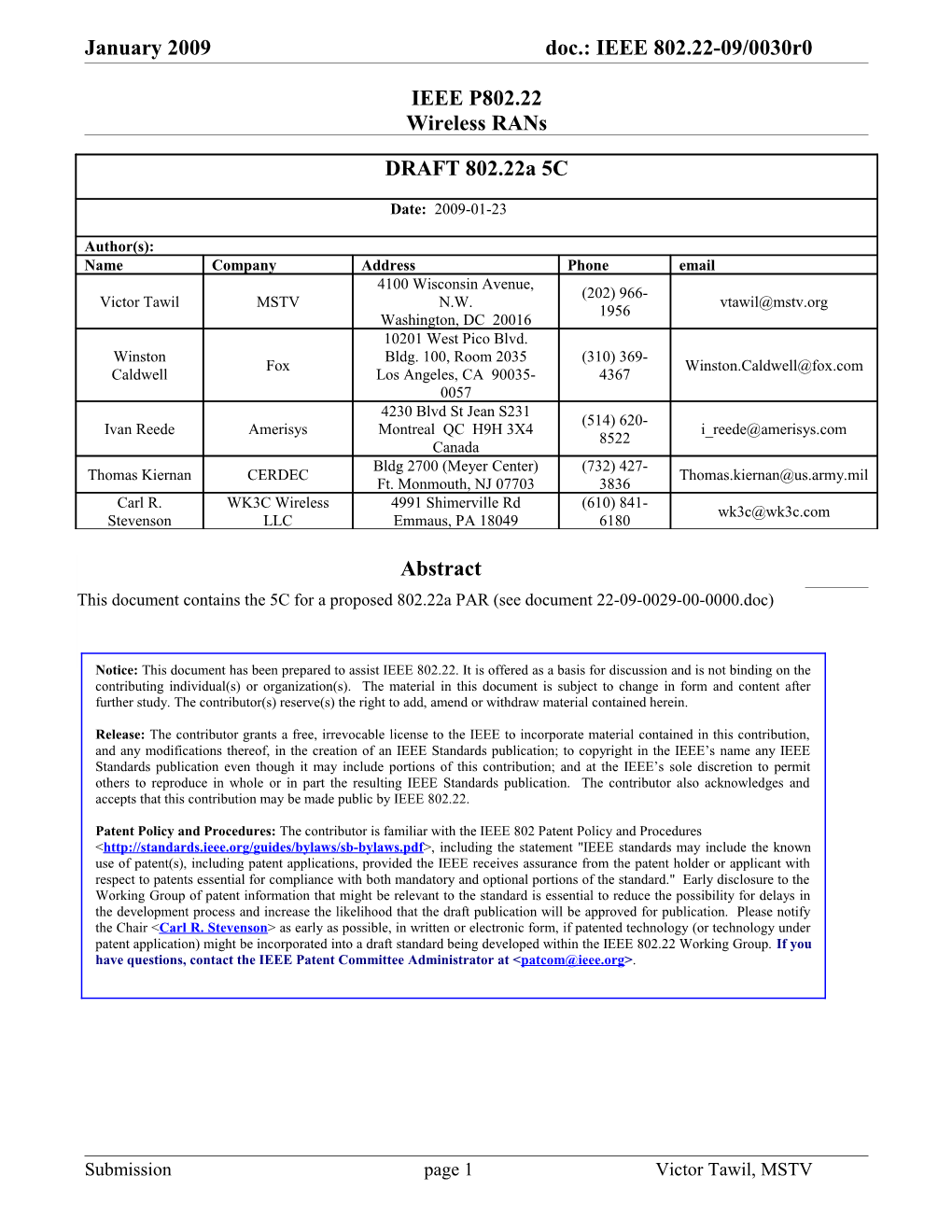 IEEE P802.22 Wireless Rans s2