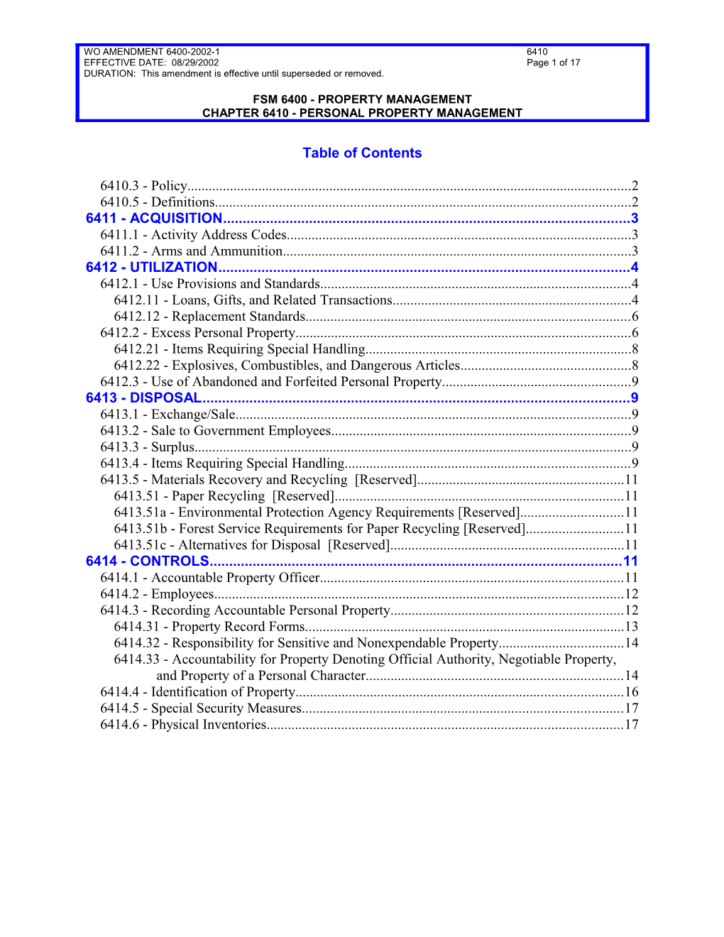 Table of Contents s241