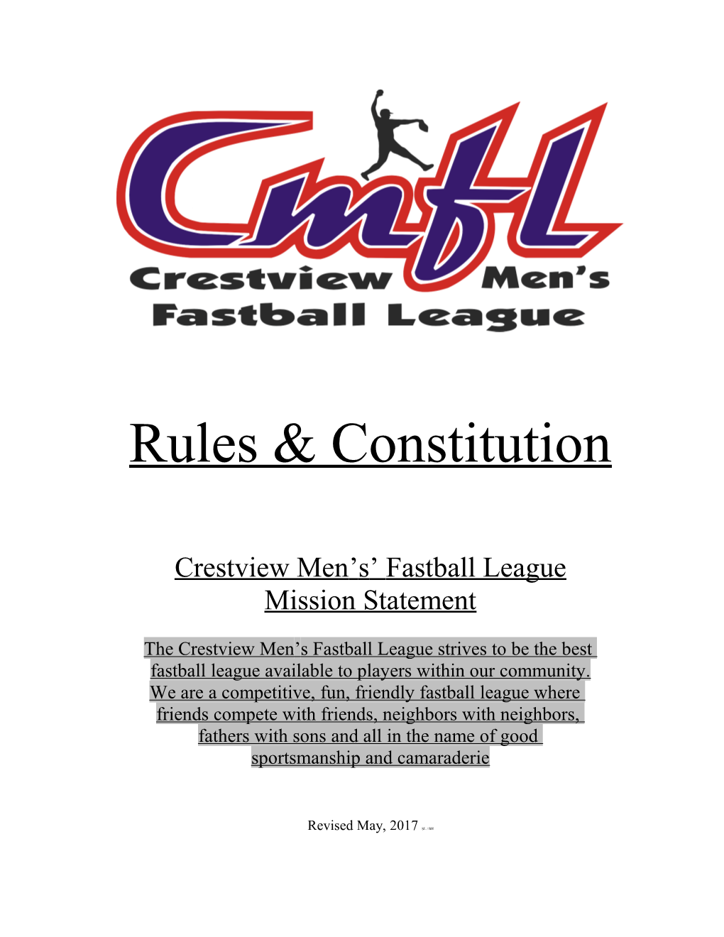 Crestview Men S Fastball League