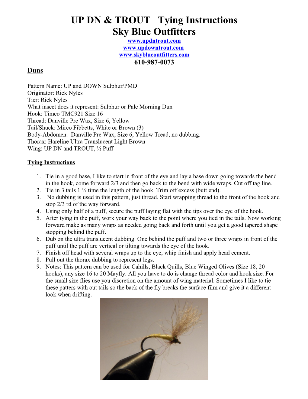 Modern Mayflies Recipes