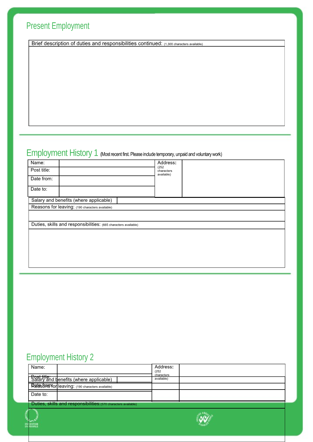 The Borough of Oadby & Wigston Application Form