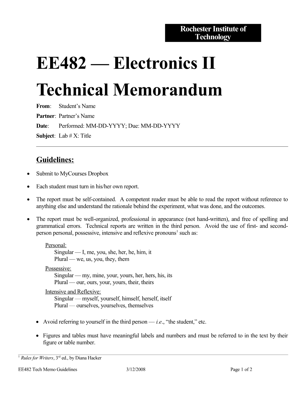 Technical Memorandum