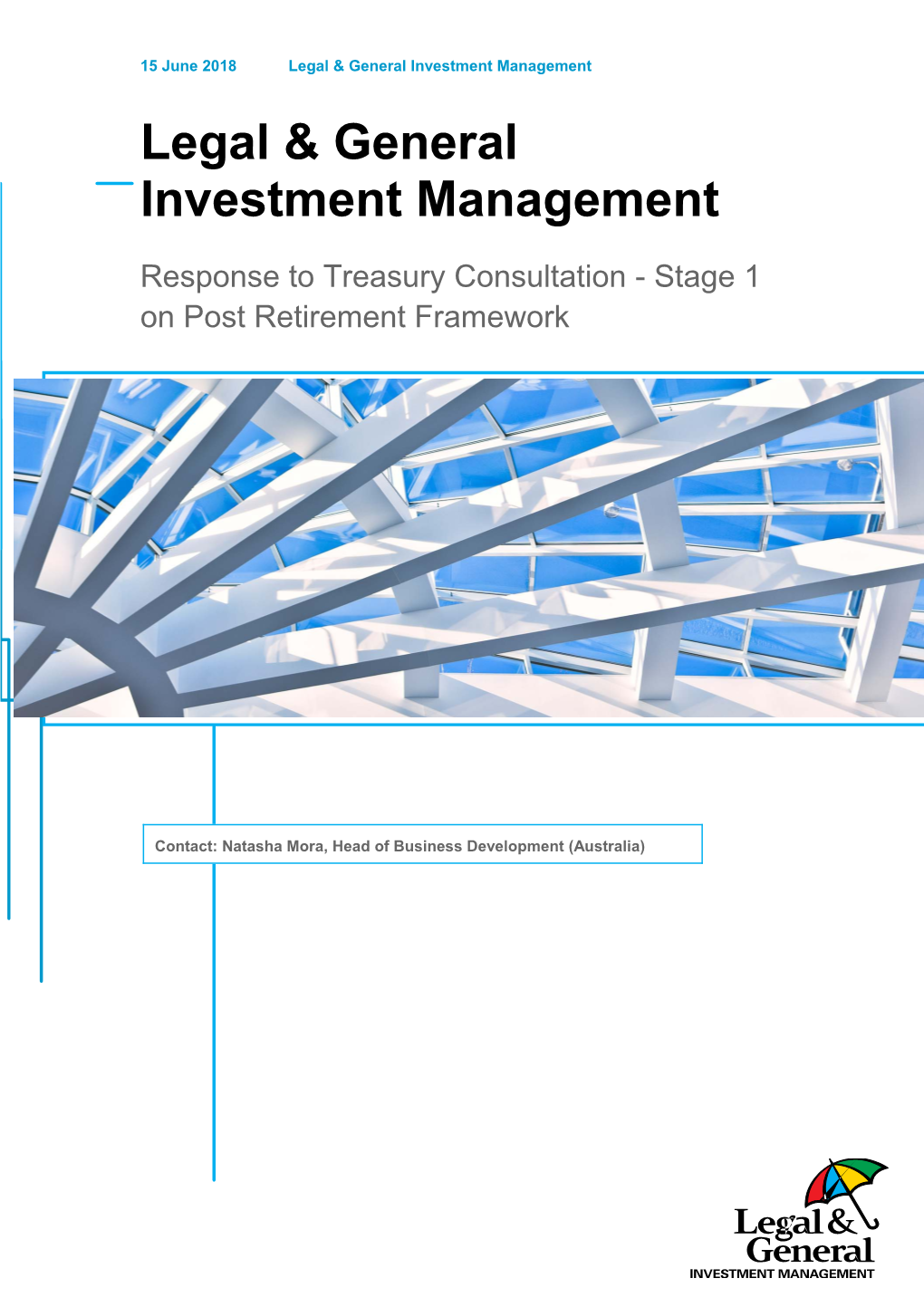 Legal and General Investment Management - Retirement Income Covenant Position Paper