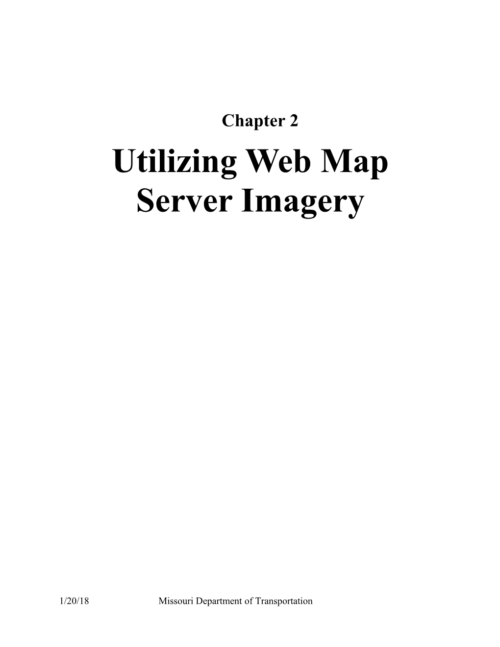Microstation Chapter 2 Utilizing Web Map Server Imagery